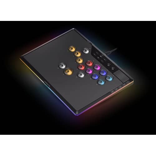 Controlador de juegos CORSAIR Novablade Pro Wireless Hall Effect Leverless Controller RGB LED MGX v2 Negro