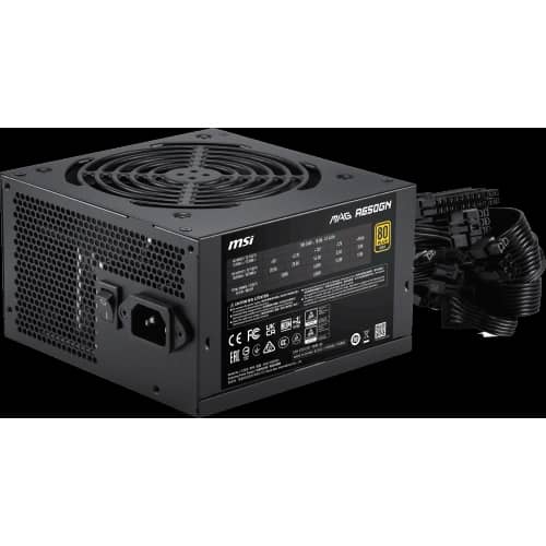 Fuente MSI MAG A650GN II 650W 80 Plus Gold ATX Cable USA