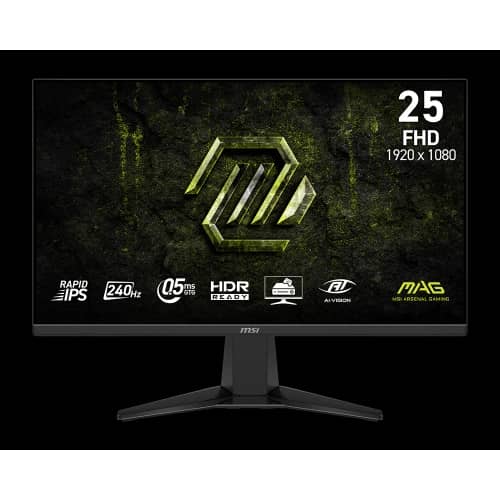 Monitor MSI MAG 255F X24  24.5" Full HD HDR 240 Hz Ficha USA