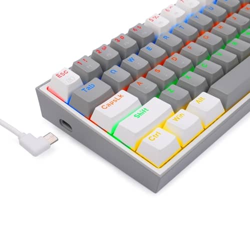 Teclado Inalámbrico Fizz Pro K616 Gris/Blanco
