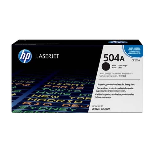 Cartucho de toner 504A Negro LaserJet