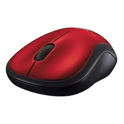 Mouse Inalámbrico LOGITECH M185 Rojo