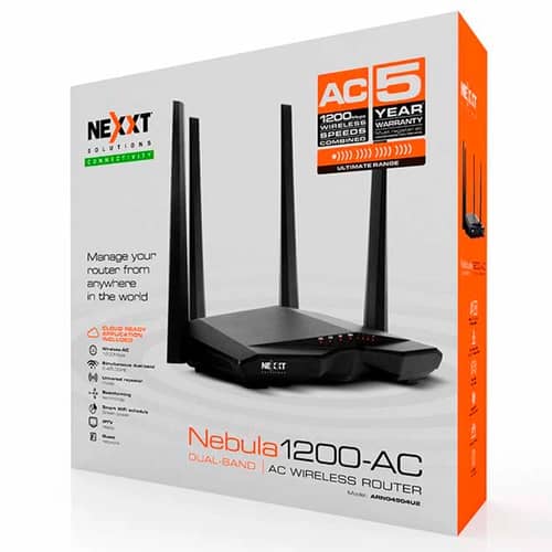 Router Nebula 1200-AC NEXXT Wireless-AC 1200 Mbps 4 Puertos