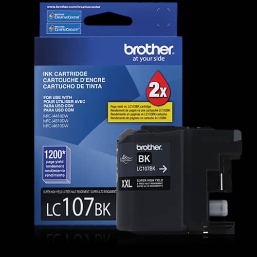 Cartucho tinta LC107BK Negro