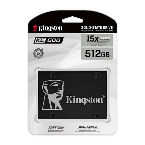 Disco Interno SSD KINGSTON KC600 512GB 2.5" SATA 3.0  550MB/s