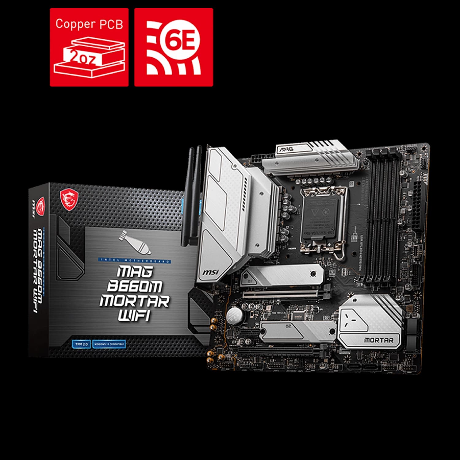 Motherboard MSI MAG B660M MORTAR WIFI LGA1700 DDR5 - Elit