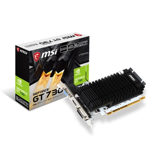 Placa de Video MSI NVIDIA GeForce GT 730 2GD3H LP Disipador Pasivo
