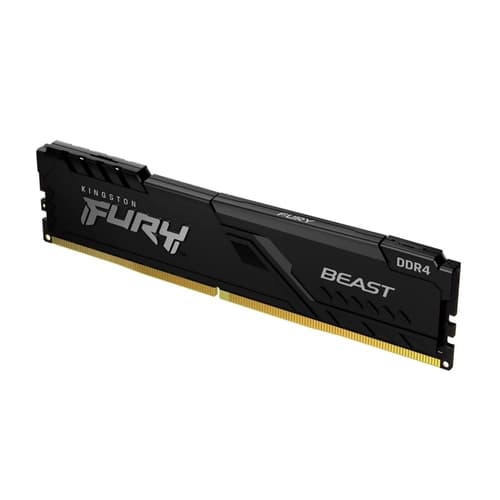 Memoria Ram UDIMM KINGSTON Fury Beast 8GB DDR4 2666MHz CL16 1.20V Single Negro