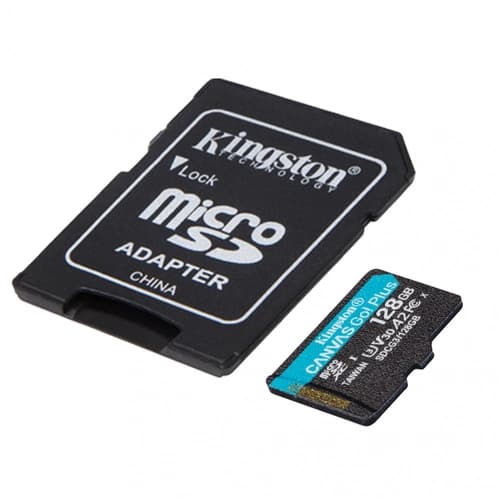 Tarjeta de Memoria KINGSTON Canvas Go Plus Gen3 MicroSDXC 128GB UHS-I U3 V30 A2 170MB/s