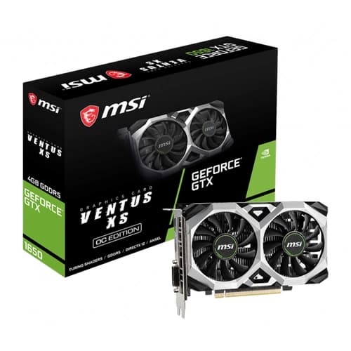 Placa de Video MSI NVIDIA GeForce GTX 1650 VENTUS XS 4G OC