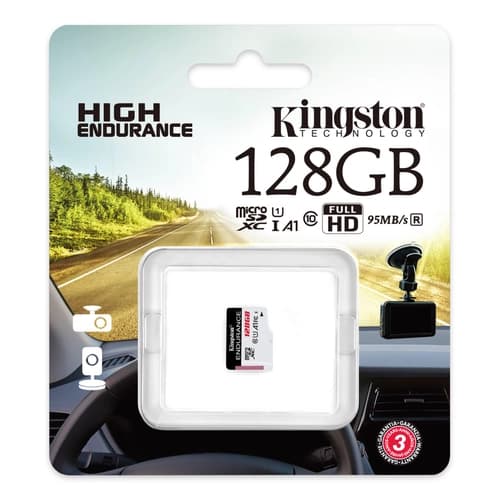 Tarjeta de Memoria KINGSTON High Endurance MicroSDXC 128GB UHS-I U1 V10 A1  95MB/s