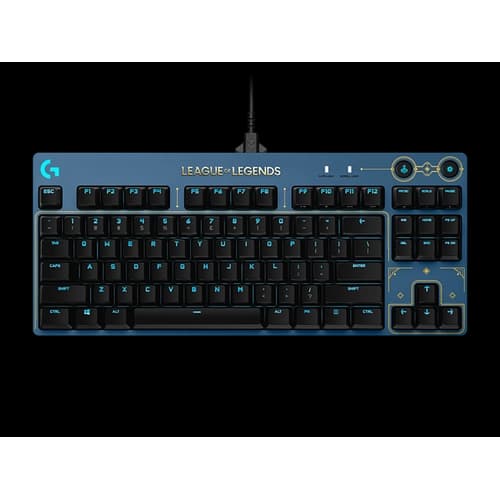 Teclado c/Cable LOGITECH GPRO TKL LOL Azul