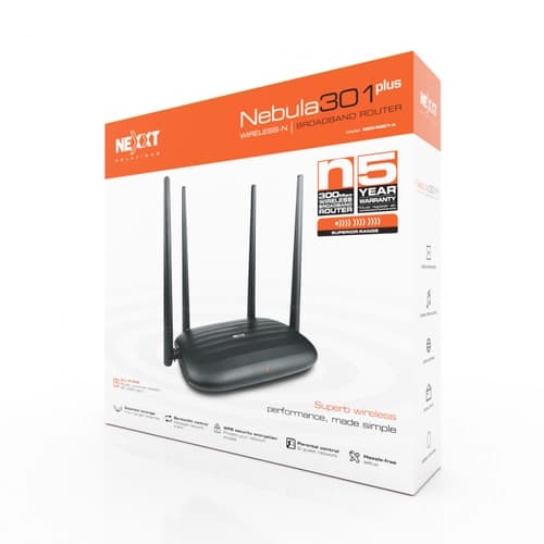 Router Nebula 301 Plus NEXXT Wireless-N 300 Mbps 4 Puertos