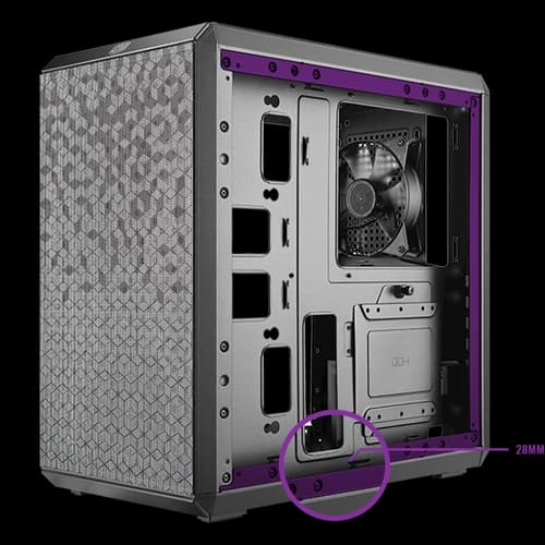 Gabinete COOLER MASTER MasterBox Q300L Rainbow Negro Mini Tower ARGB S/Fuente