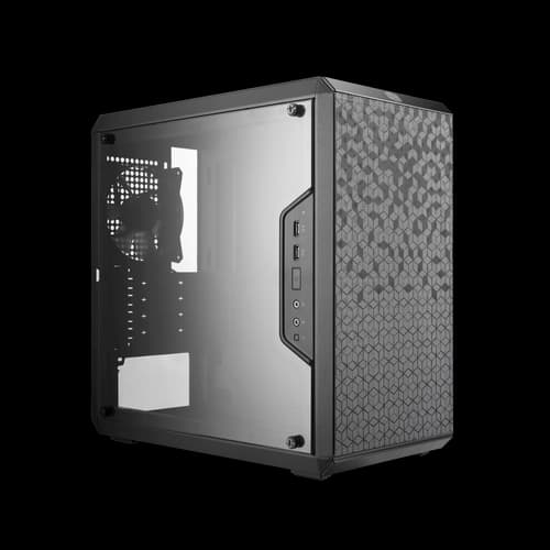 Gabinete COOLER MASTER MasterBox Q300L Rainbow Negro Mini Tower ARGB S/Fuente