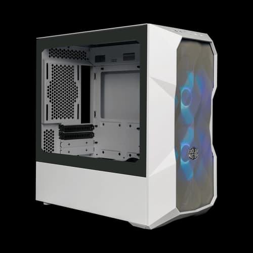 Gabinete COOLER MASTER Gabinete TD300 Mesh Blanco Mini Tower ARGB S/Fuente