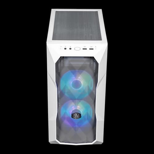 Gabinete COOLER MASTER Gabinete TD300 Mesh Blanco Mini Tower ARGB S/Fuente