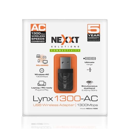 Placa de Red Lynx1300-AC NEXXT Wireless - N 1300 Mbps