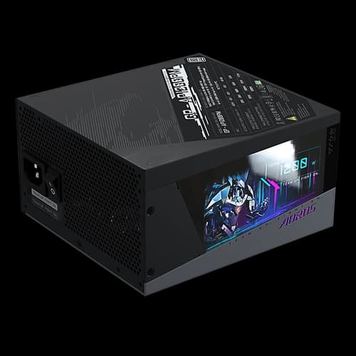 Fuente GIGABYTE AORUS 1200W 80 Plus Platinium ATX Modular LCD