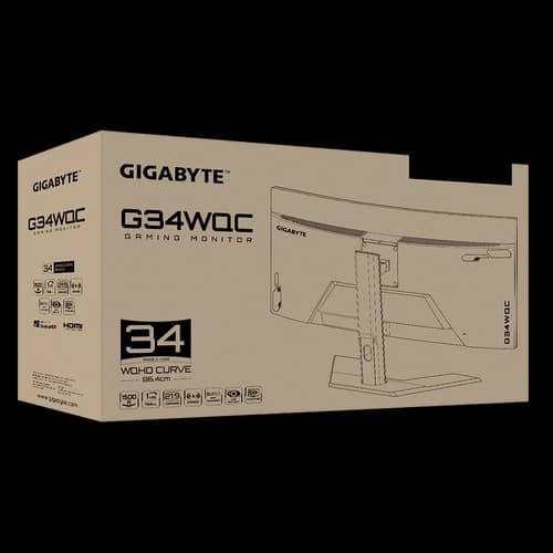 Monitor Giga 34" Edge UltraWide QHD G34WQC 144Hz 1
