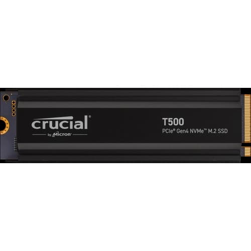 Disco Crucial 1TB T500 M.2 2280 7300MB/s PCIe G4 C/ Disipador