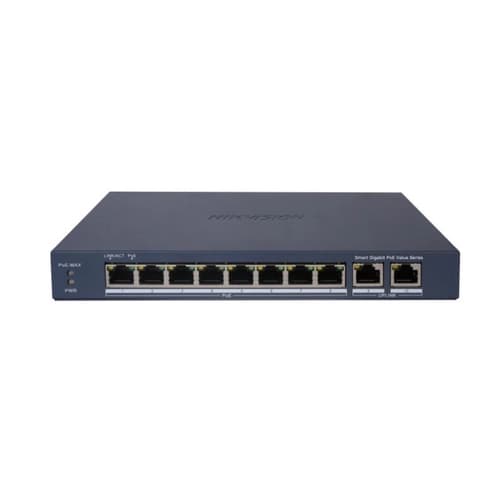 Switch Hikvision 8 puertos Gigabit POE   2 RJ45