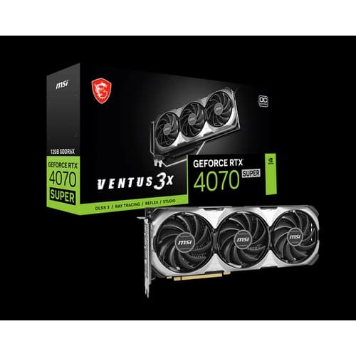 Placa de Video MSI NVIDIA RTX 4070 SUPER 12G VENTUS 3X OC