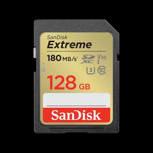 Tarjeta SD Sandisk Extreme 128GB UHS-I 180MB/s 4K