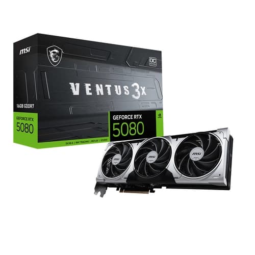 Placa MSI GeForc RTX 5080 16G VENTUS 3X OC PLUS
