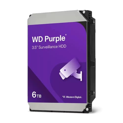 Disco duro interno WD 6TB 3.5" Purple SATA 256MB