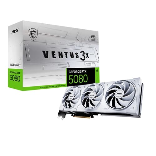 Placa MSI GeForc RTX 5080 16G VENTUS 3X OC WHITE