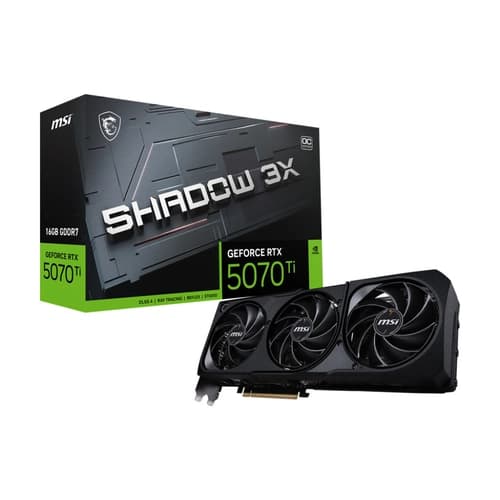 Placa MSI GeForce RTX 5070 Ti 16G SHADOW 3X OC