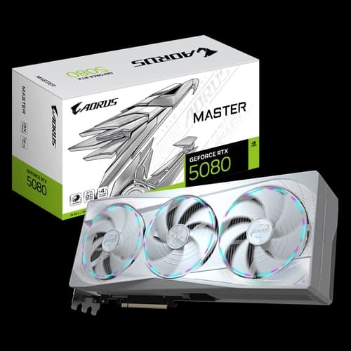 Placa de Video AORUS GeForce RTX 5080 MASTER ICE 16G