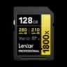 Tarjeta SDXC Lexar 1800X 128GB UHS-II  C10