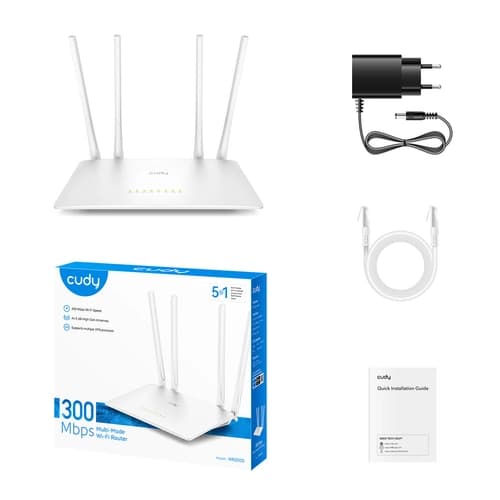 Router Cudy WR300S 300Mbps 4 antenas