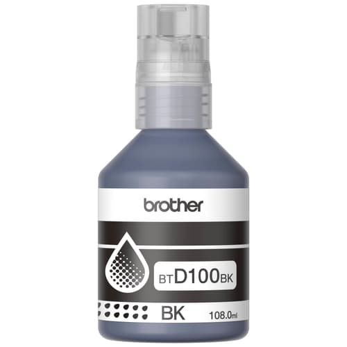 Botella de tinta Brother BTD100 Color Negro