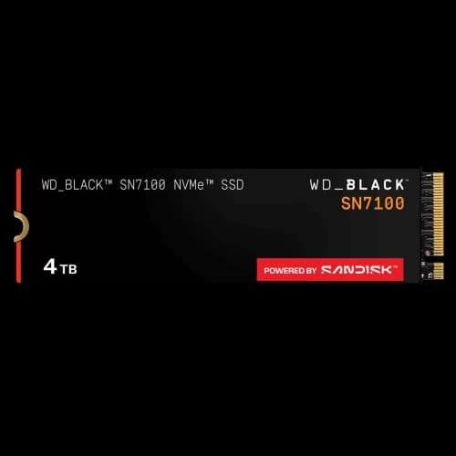 Disco SSD Western Digital 4TB Black SN7100 M.2 228  NVMe 7000MB/S Gen 4.0