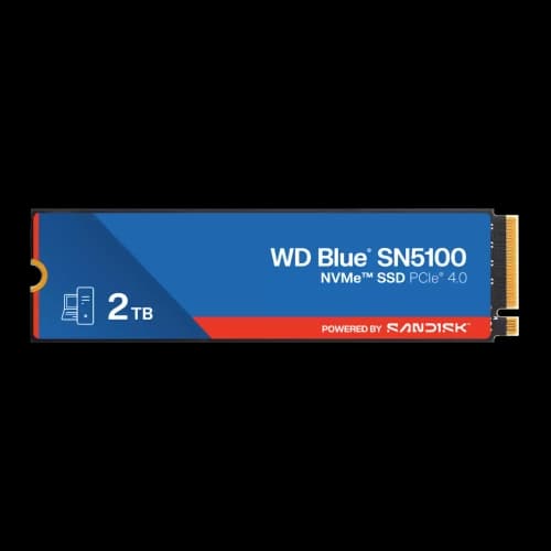 Disco SSD WD 2TB Bue SN5100 NVMe M.2 2280 7100Mb/s