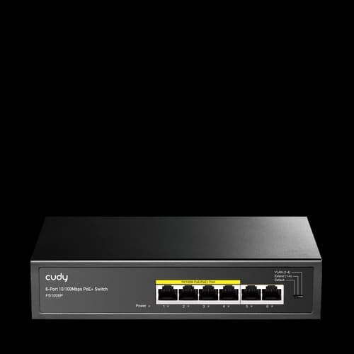 Switch Cudy 6 puertos 10/100M PoE  60W