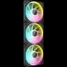 Kit de ventiladores CORSAIR iCUE LINK LX120 RGB de 120 mm x3 negro