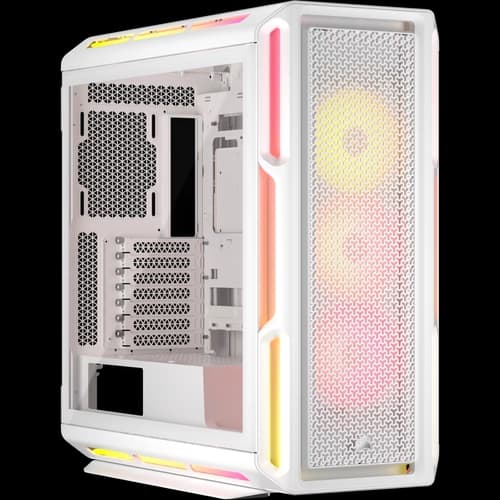 Gabinete CORSAIR semitorre iCUE LINK 5000T LX RGB blanco