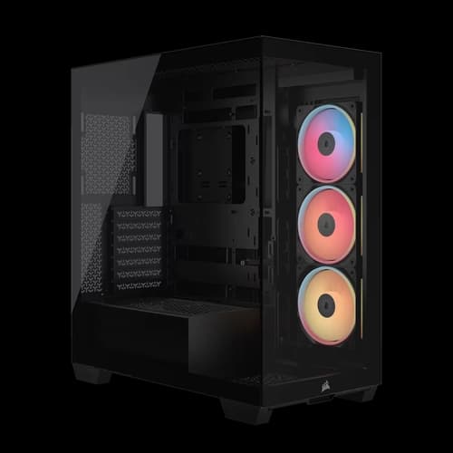 Gabinete CORSAIR semitorre 3500X LX-R RGB iCUE LINK negro