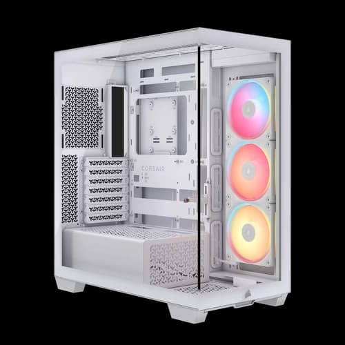 Gabinete CORSAIR semitorre 3500X LX-R RGB iCUE LINK blanco