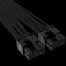 Cable con fundas individuales PCIe Gen 5 12V-2x6 de 600 W y 12 4 patillas con funda individual, Type 4, NEGRO