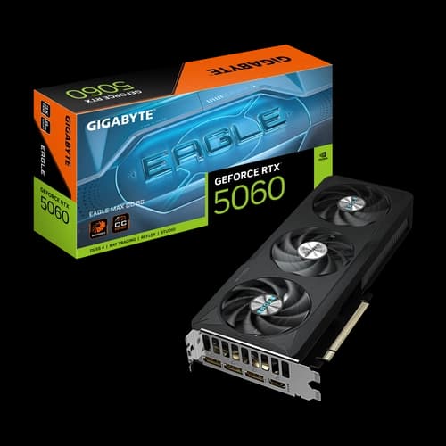 Placa de Video GIGABYTE GeForce RTX 5060 EAGLE MAX OC 8G