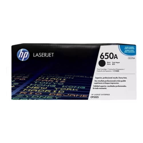 Cartucho de toner 650A Negro LaserJet