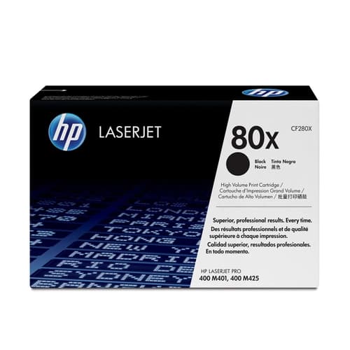 Tóner HP 80X Negro