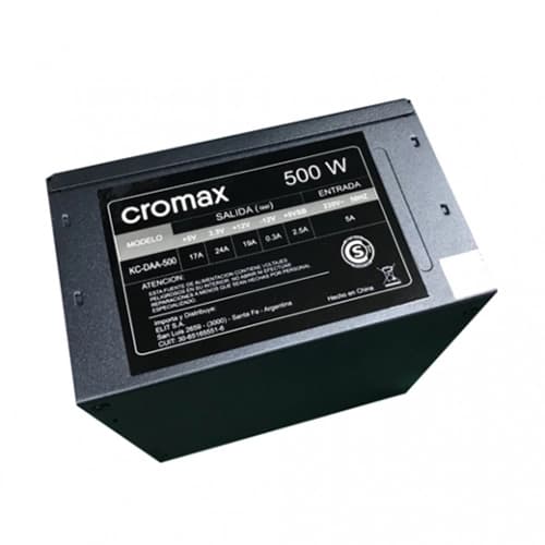 Fuente CROMAX KC-DDA-500 500W Standart ATX Fijo