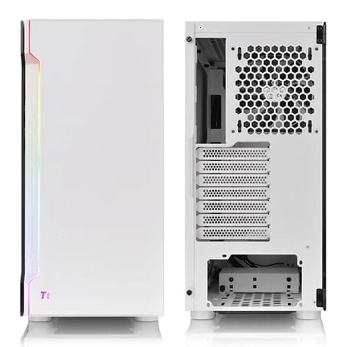 Gabinete THERMALTAKE H200 TG Snow Blanco Mid Tower RGB S/Fuente