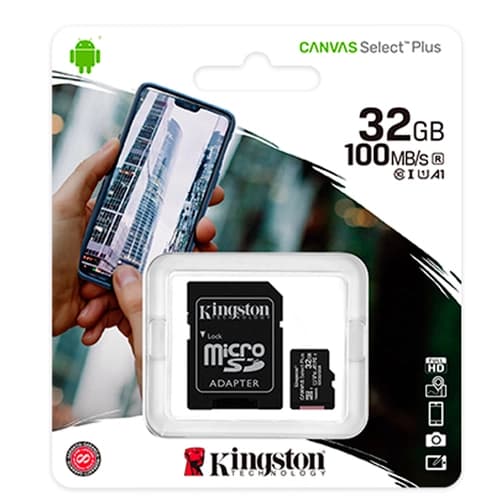 Tarjeta de Memoria KINGSTON Select Plus MicroSDXC 32GB UHS-I U1 V10 A1